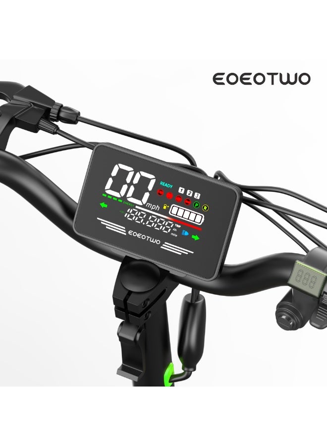 سكوتر كهربائي GT06، سرعة قصوى 55 كم/ساعة ومدى أقصى 65 كم، محرك 1200 واط، نظام تعليق مزدوج، نظام منع الانزلاق TCS، حمولة قصوى 150 كجم، قابل للطي - Image 5